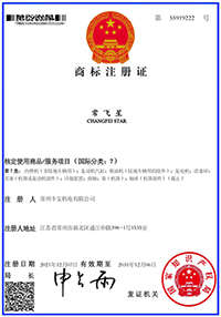 常飞星商标注册证